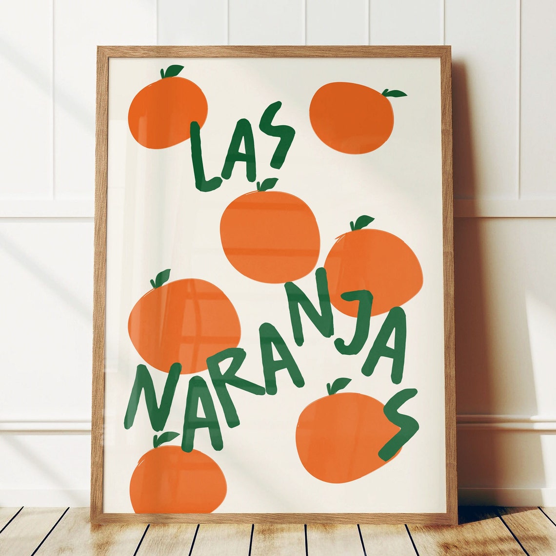 Las Naranjas Spanish Oranges Citrus Fruit Kitchen Decor Wall Art - Image 4