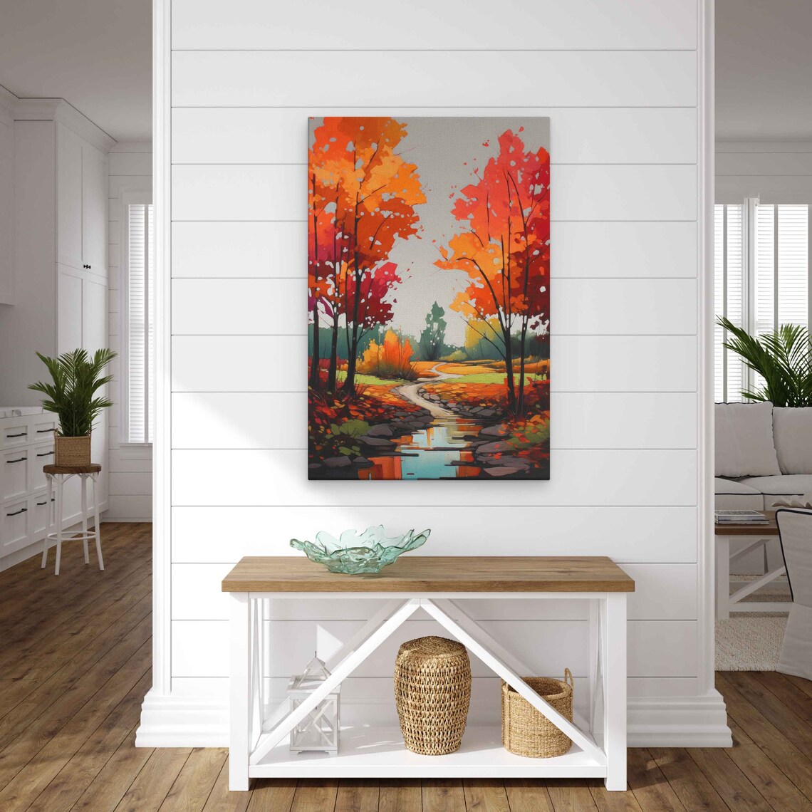 Autumn Path Through The Forest, Fall Scene - Image 2