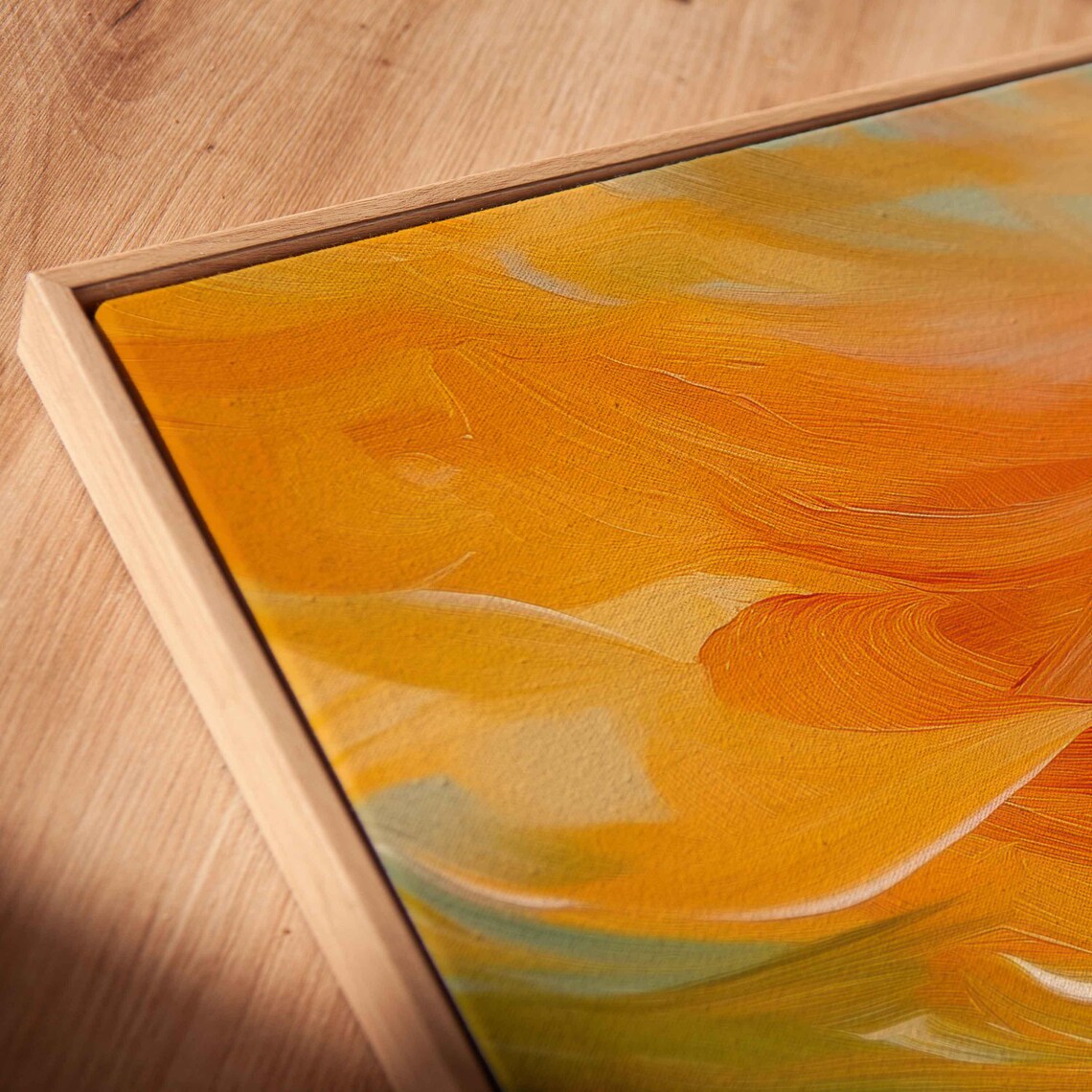 Agave Rosette Against Swirling Orange Red Sunset Sky Panoramic Art Poster - Image 2