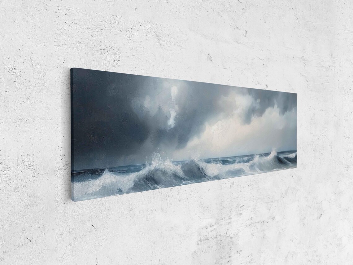 Waves Breaking Over Itself, Ocean Decor Gift for Surfer - Image 4