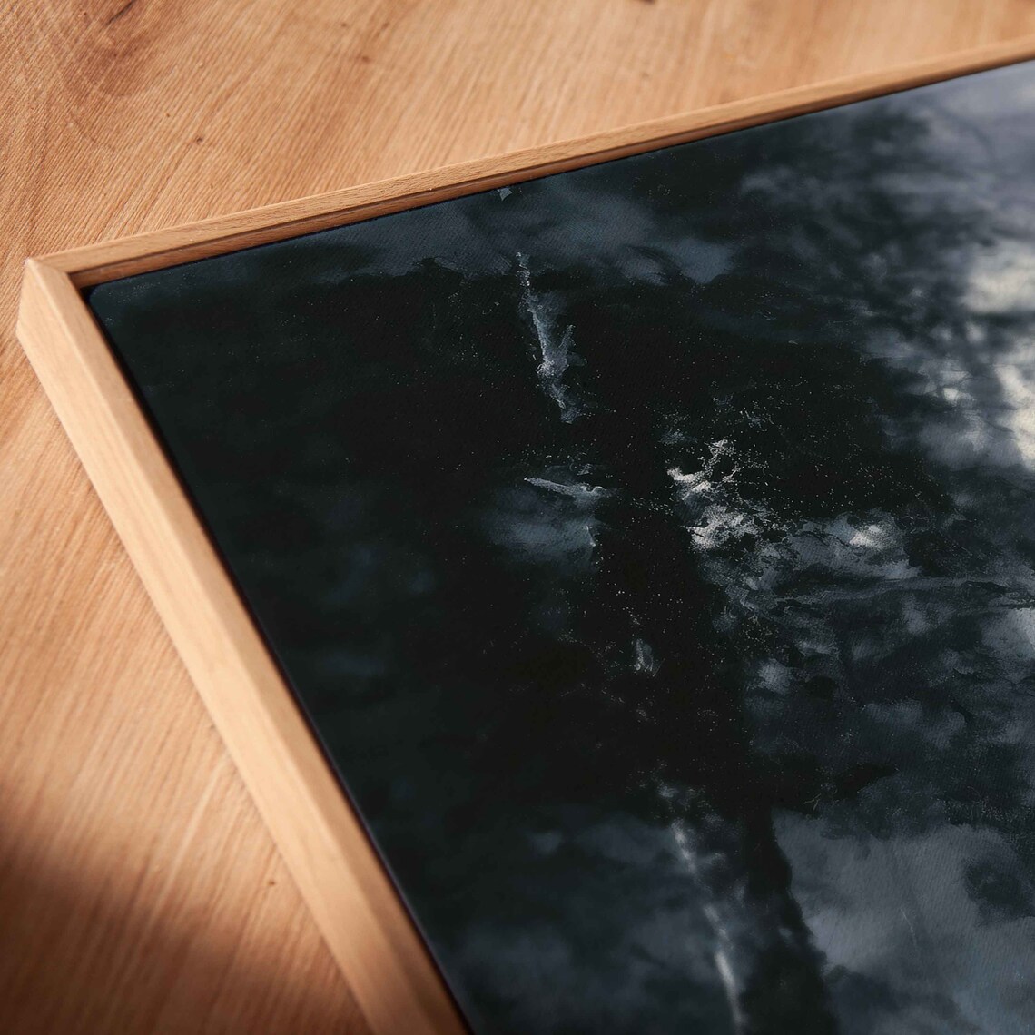 Ghostly Figures In Moonlit Foggy Haunted Forest Oil Painting Poster - Image 2