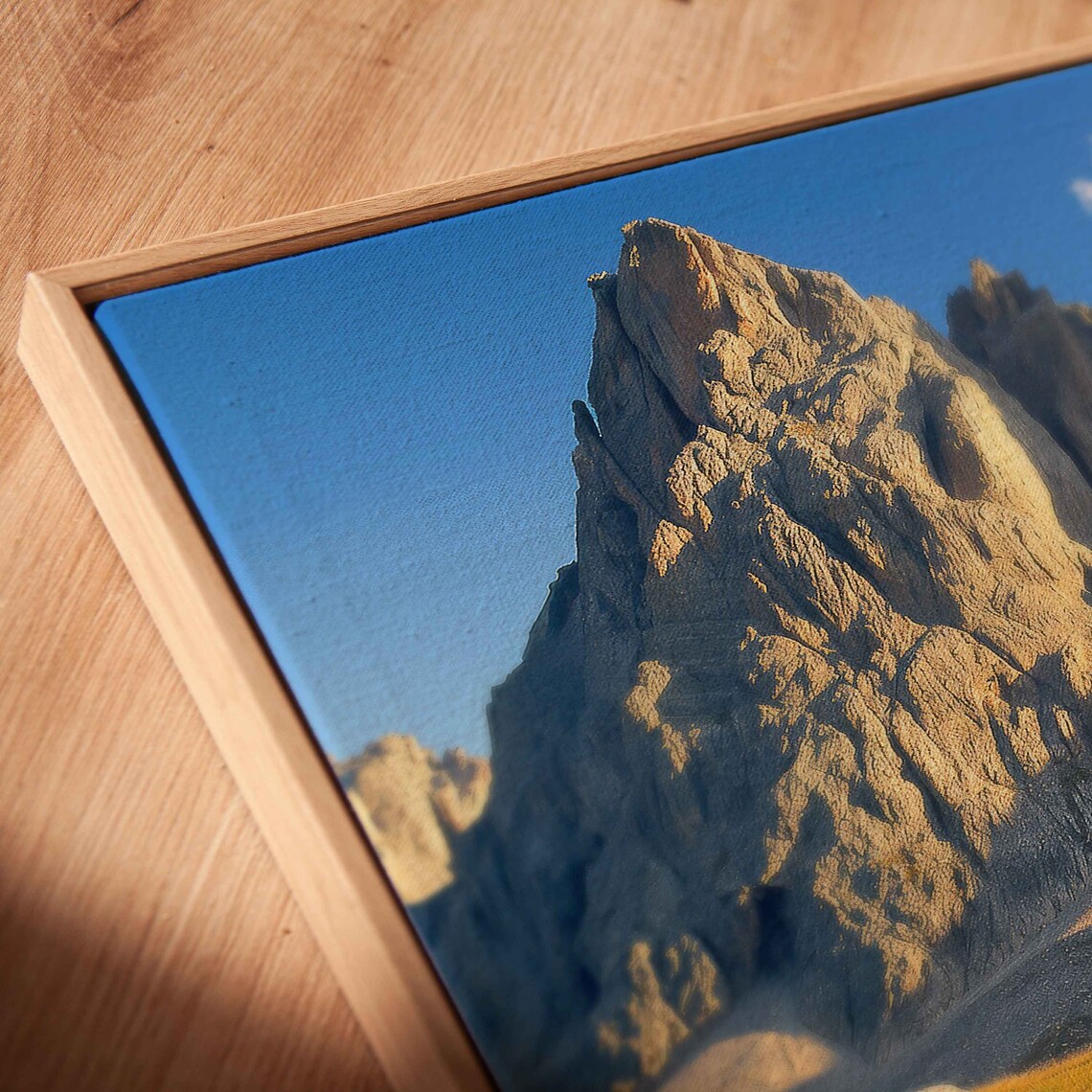 Dolomite Alps At Sunset Breathtaking View Wall Art Print Italian Mountain Range Lush Cliffside Valley Ready To Hang - Image 2