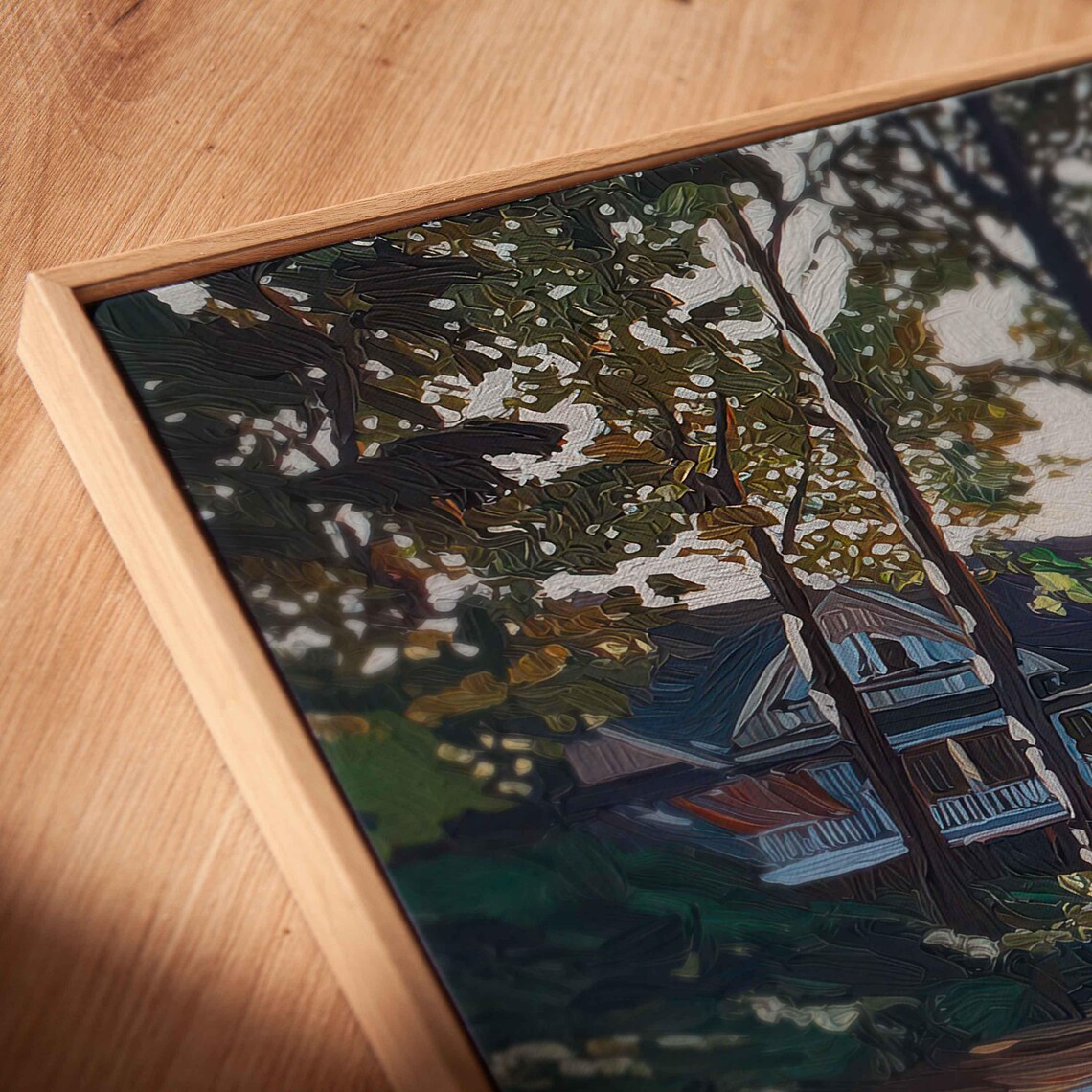 Golf Course Fairway With Reflecting Pond And Clubhouse Painting Poster - Image 2