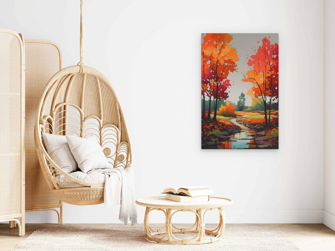 Autumn Path Through The Forest, Fall Scene - Image 3