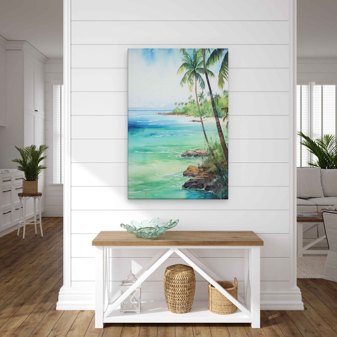 Tropical Island Framed Print Ready To Hang - Image 3