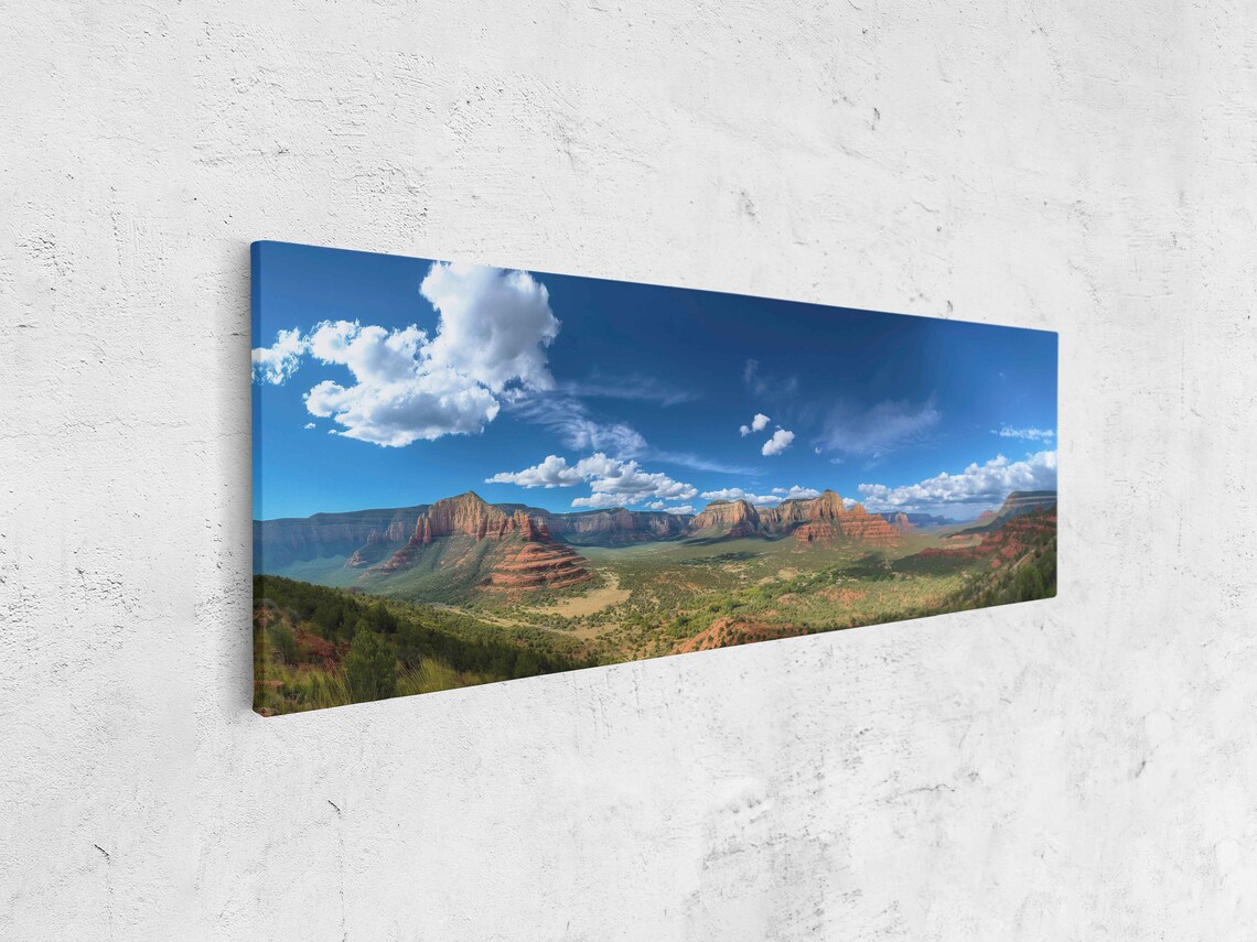 Sedona Arizona Panoramic Red Rock Desert Vista Landscape Poster - Image 4