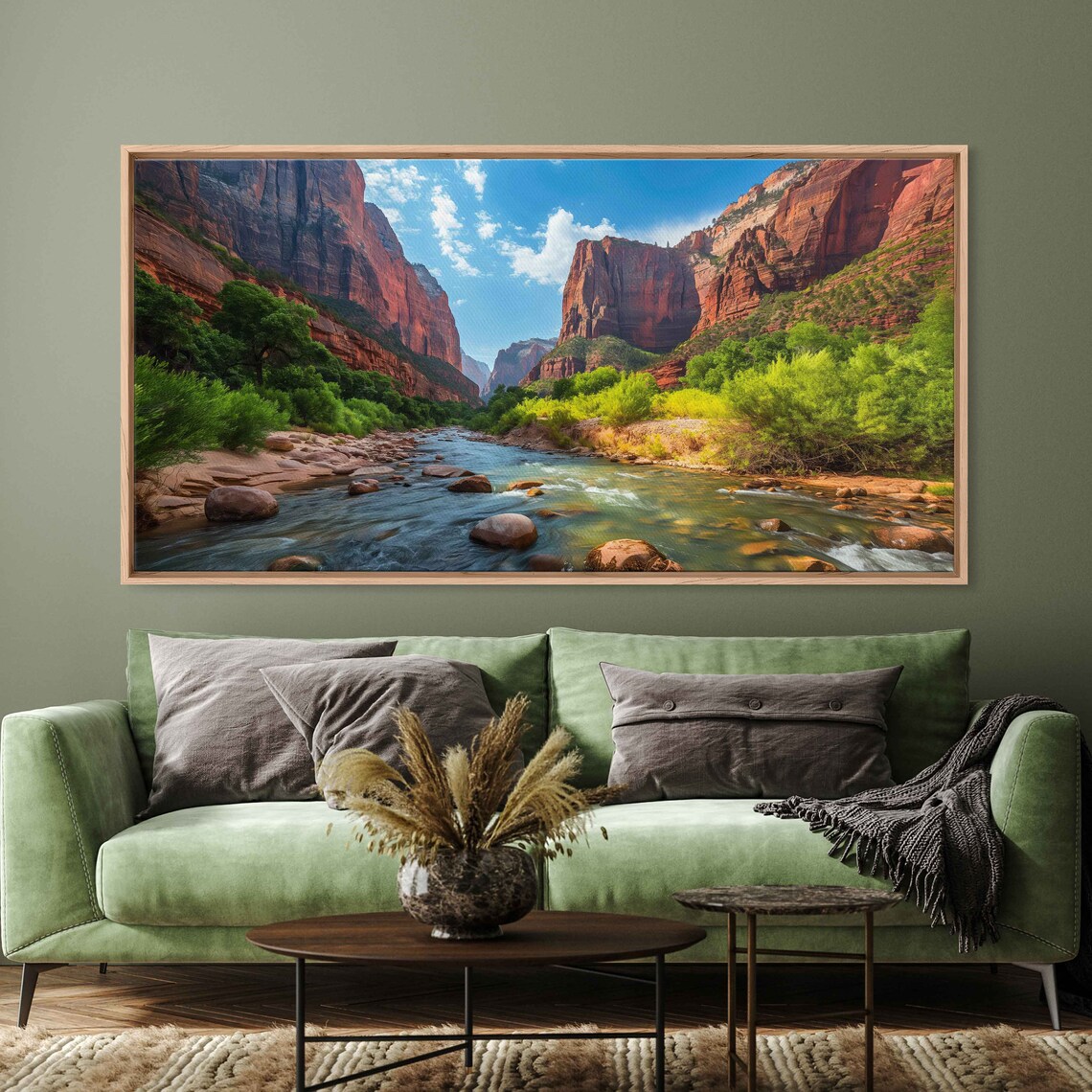 Zion National Park Canyon Landscape Art Print - Image 3