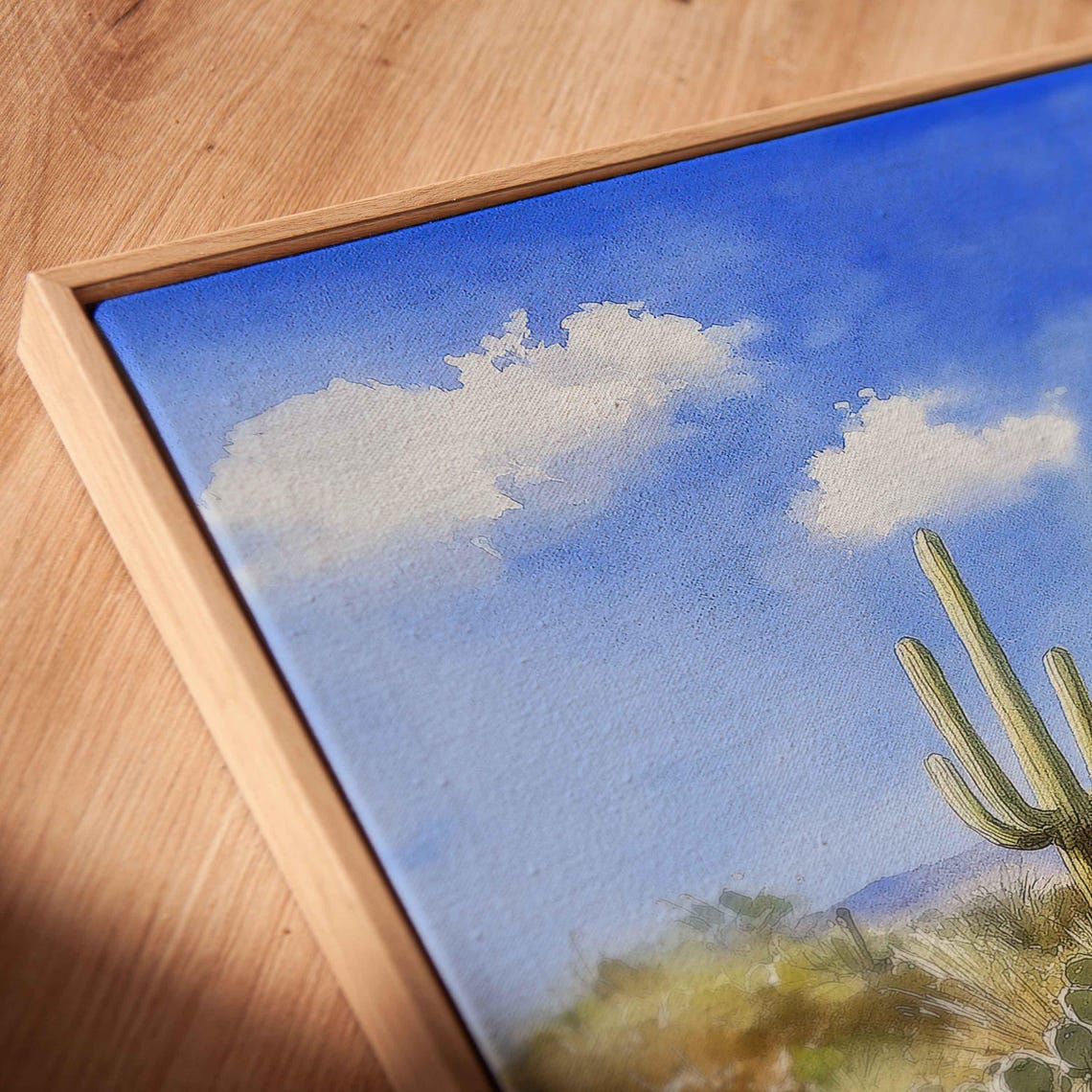Cacti And Wildflowers, Desert Art Print - Image 2