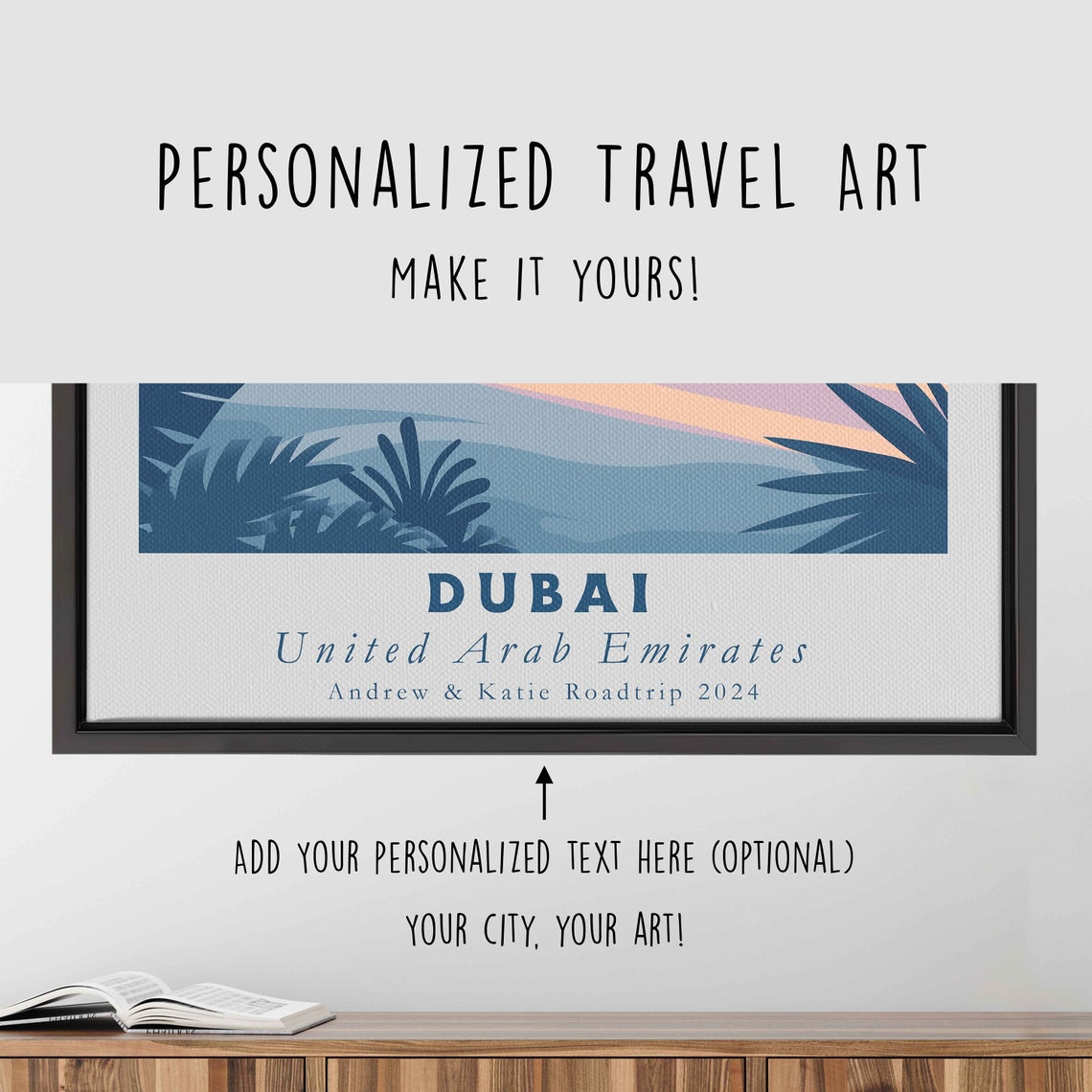 Dubai Skyline Burj Khalifa Waterfront Reflection Travel Poster - Image 4