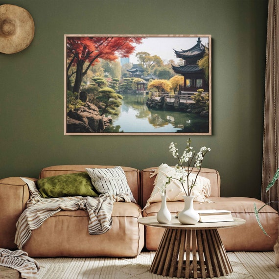 Jiangnan Yangtze River Photography Wall Art Print Chinese River Town Beautiful Asian Nature Ready To Hang