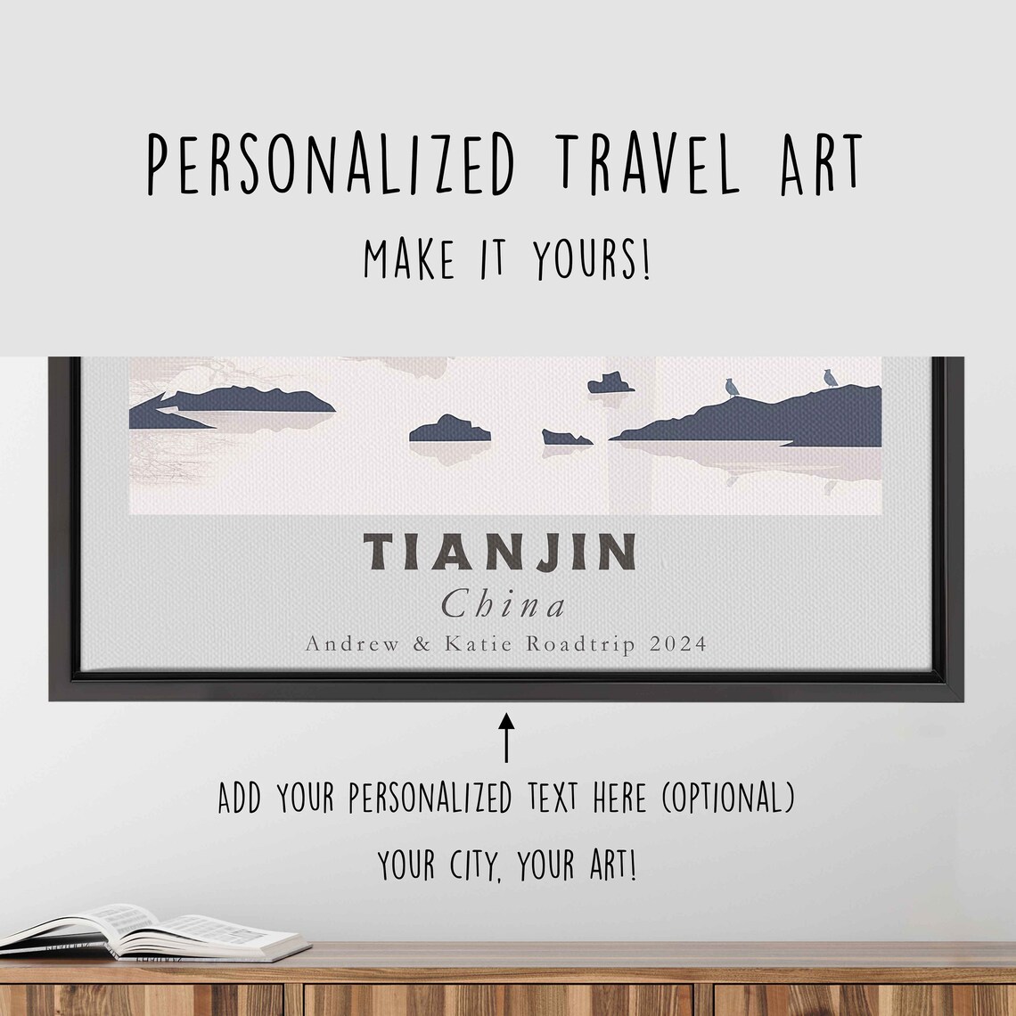 Tianjin China Acrylic Painting Travel Art Print - Image 4