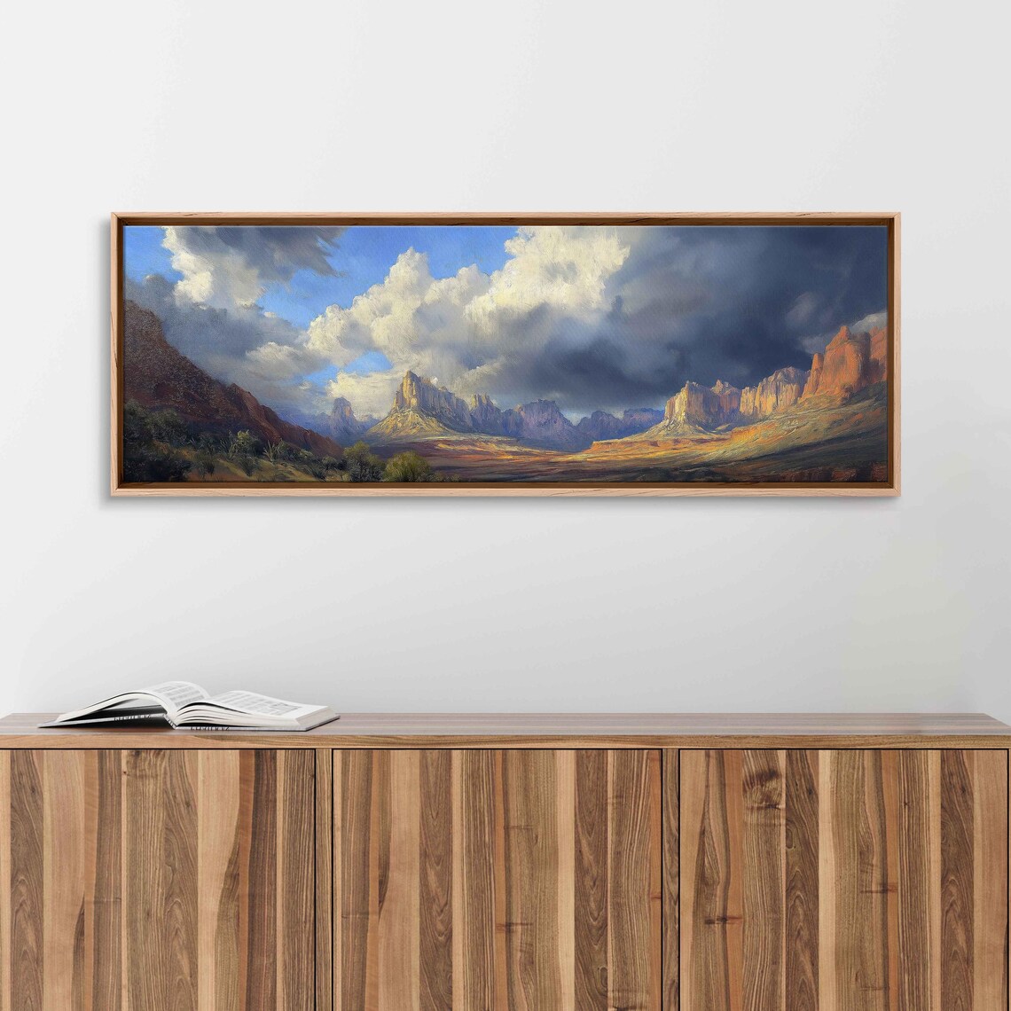 Stormy Day In Zion, Dramatic Landscape Art Print - Image 3