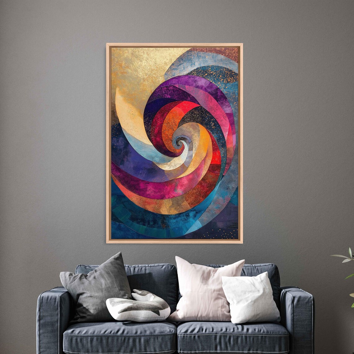 Swirling Aurora Magic, Whimsical Design Art Print