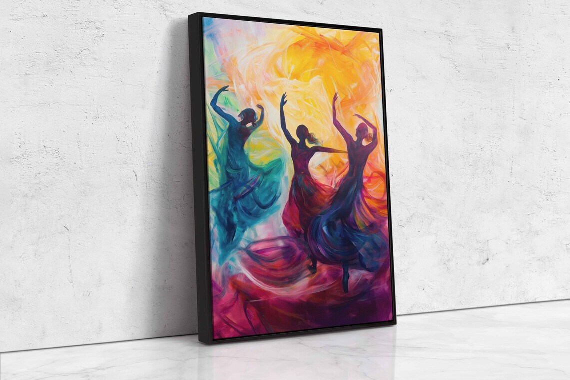Modern Dance Performance - Abstract Acrylic Art Print - Image 4