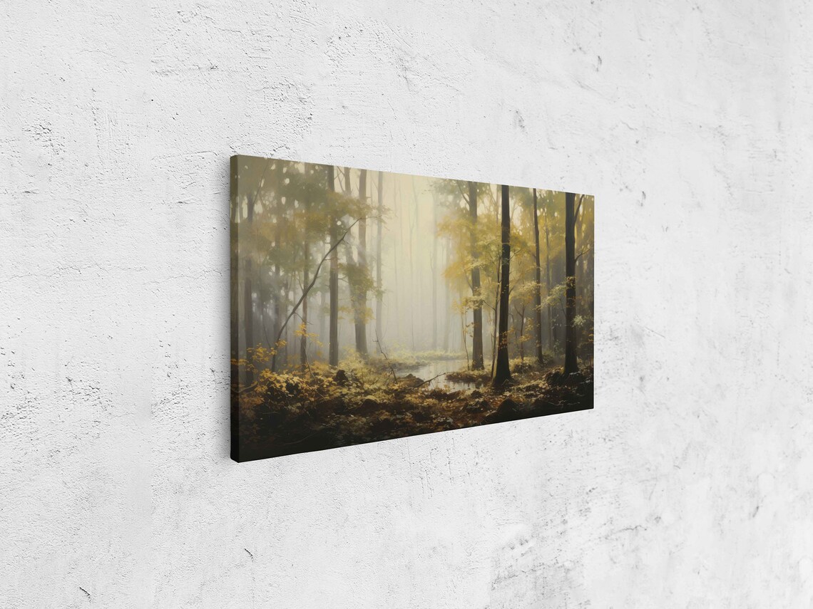 Foggy Forest Floor Art Print, Nature Lover Decor - Image 4