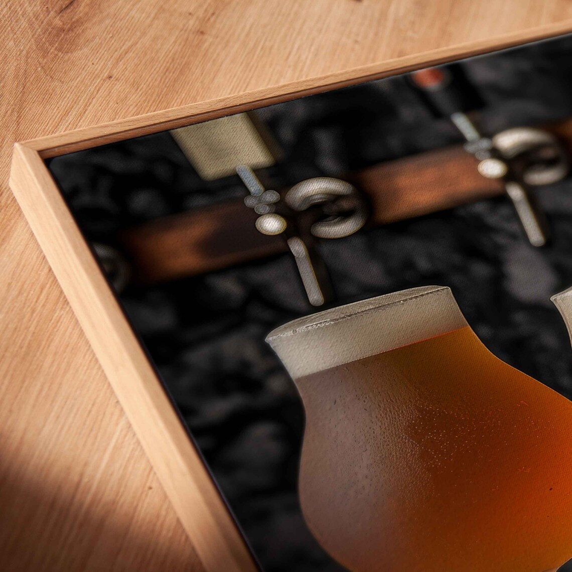 Draft Beer Row Twelve Glasses Taps Wall Panoramic Bar Photography Poster - Image 2