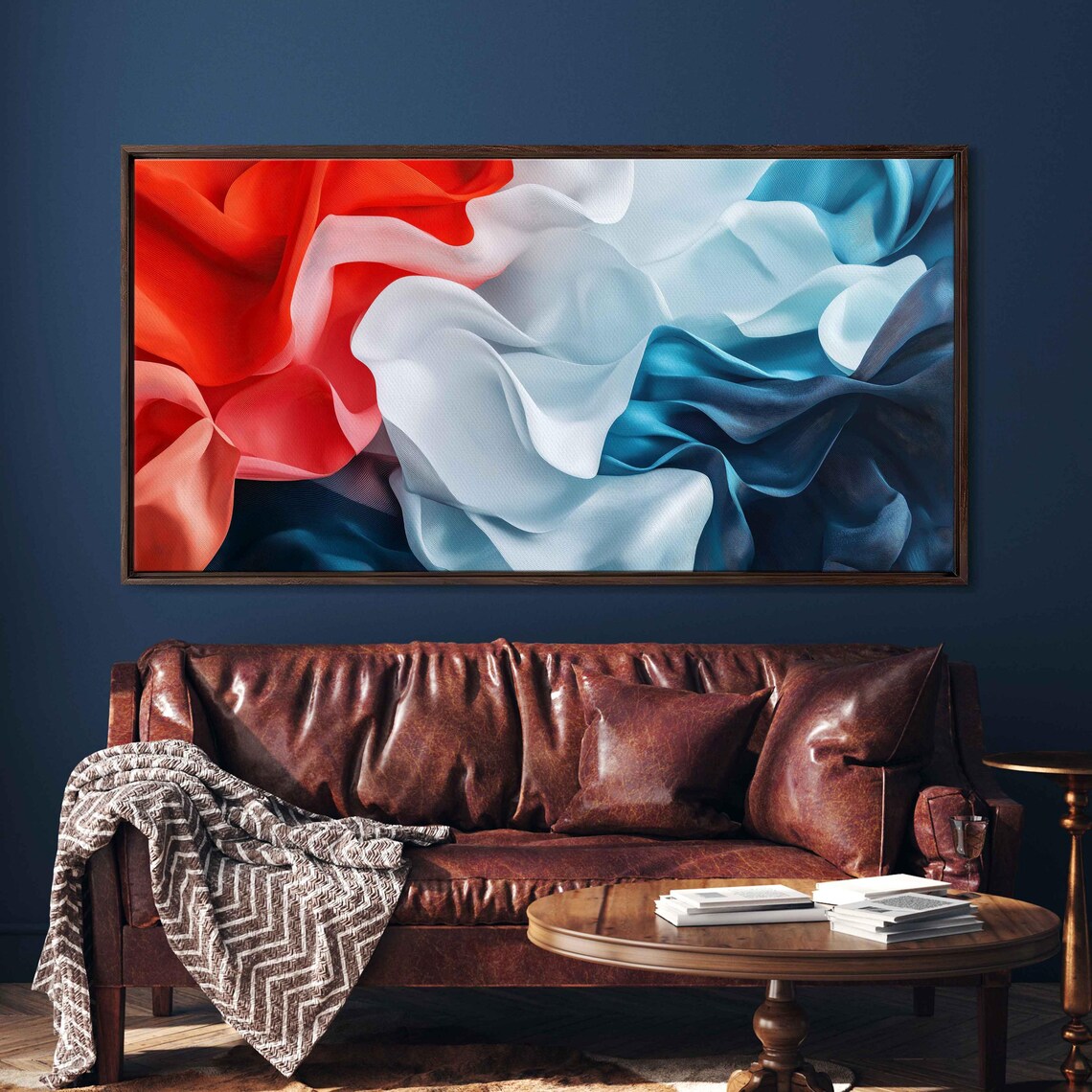 Abstract Fabric Flow, Modern Minimalist Design