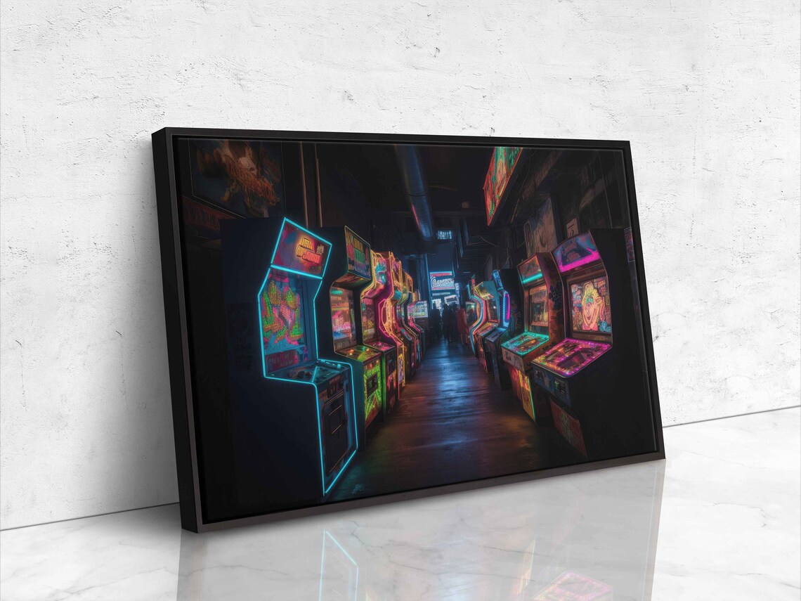 Retro 90s Arcade Poster Print, Game Room Decor - Image 4