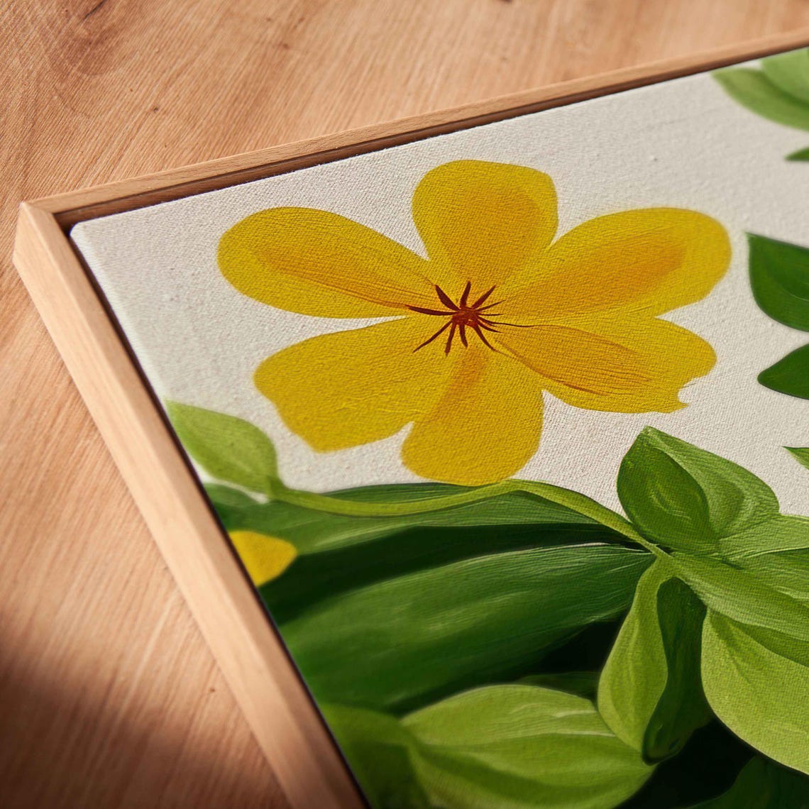Watermelons On Vine With Yellow Blossoms Botanical Art Print - Image 2
