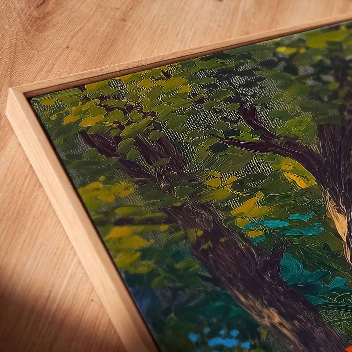 Colorful Wildflowers Lining A Stream At Golden Sunset Poster - Image 2