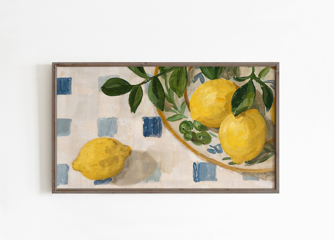 Summer Lemons Art Print, Seasonal Holiday Decor - Image 3