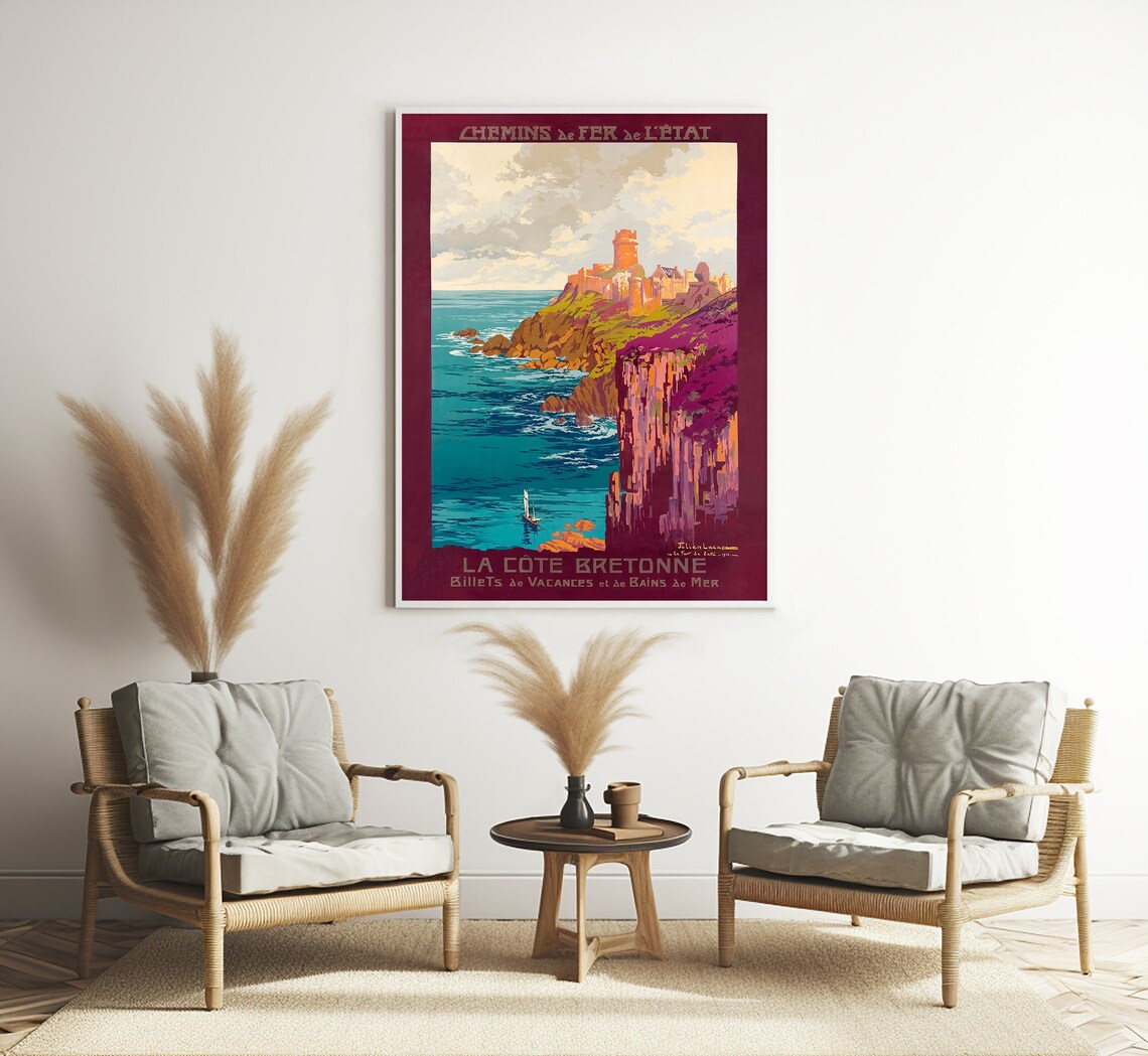 La Cote D Bretagne Vintage Travel Poster - Image 3