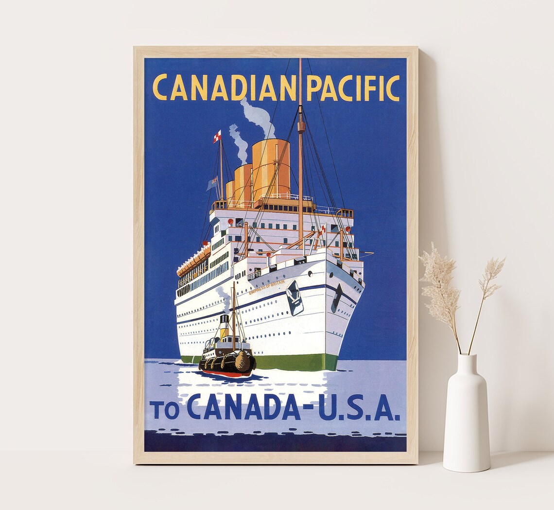 Canadian Pacific Canada Vintage Travel Poster Print
