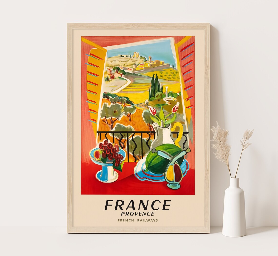 Provence France Vintage Travel Poster Wall Art
