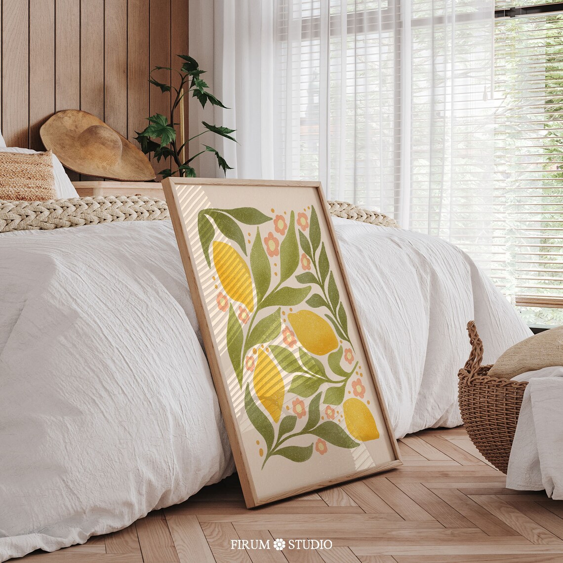 Mediterranean Lemons Art Print, Italian Kitchen Decor - Image 2