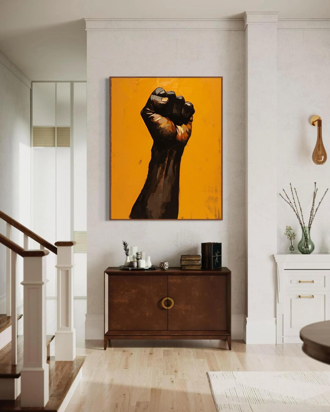 Raised Hand Afrocentric Black Power Fist Poster - Image 5