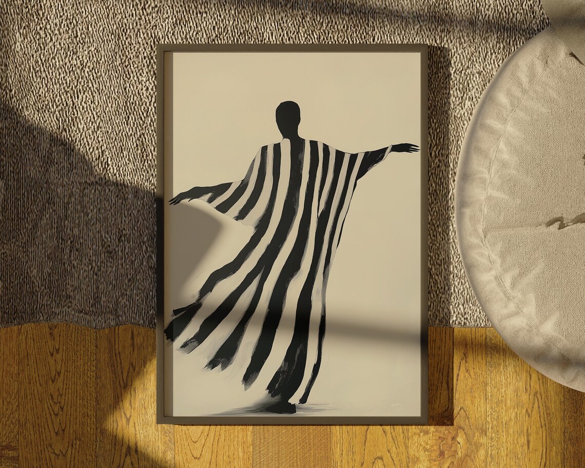 Modern Dance Line Art Poster Print - Image 3