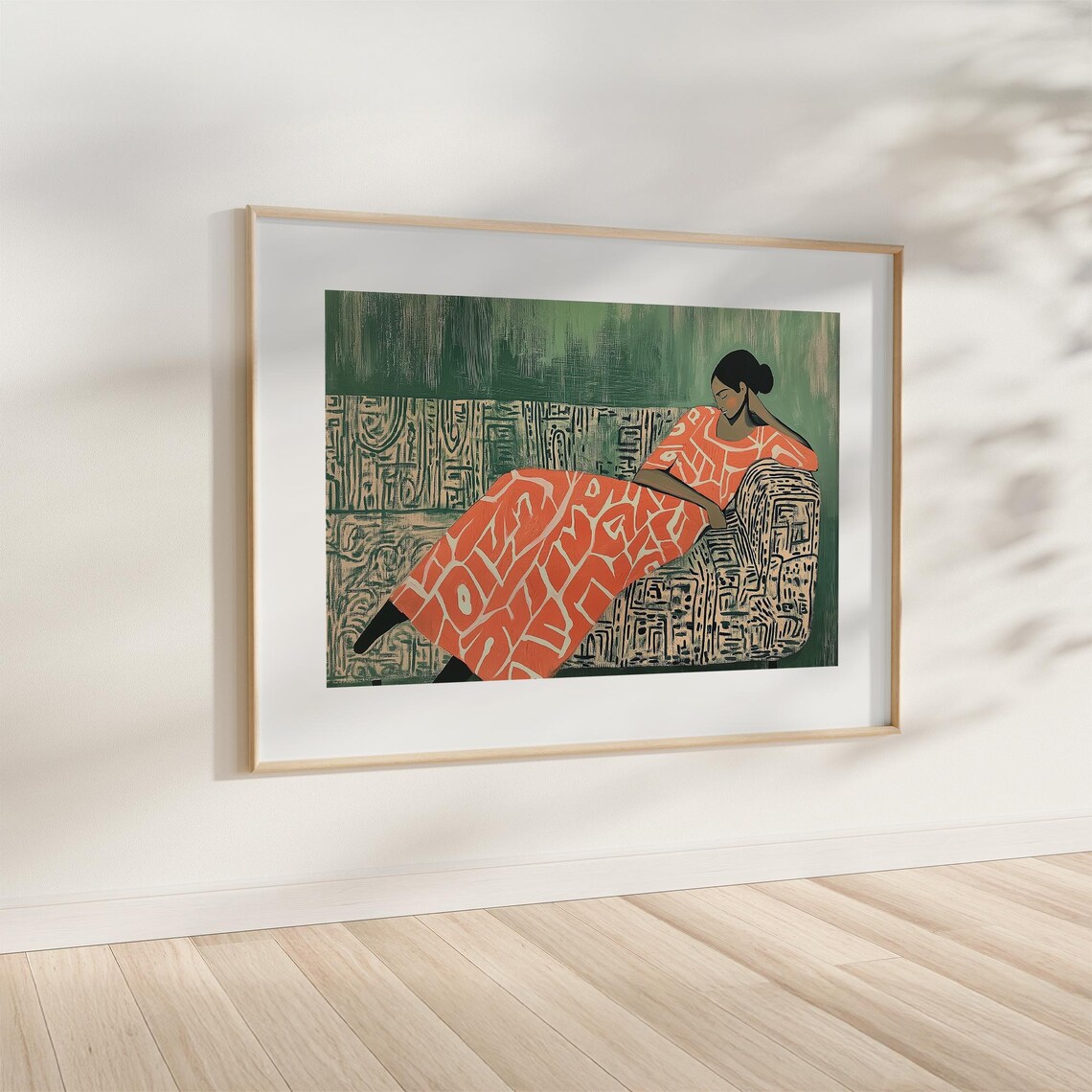 Abstract French Women, Contemporary Poster Print - Image 4