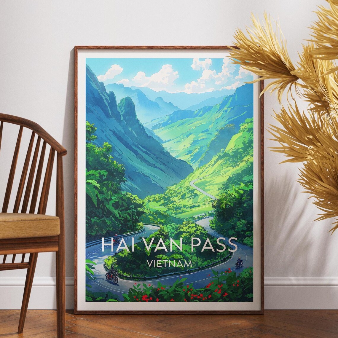Hai Van Pass Travel Poster, Vietnam