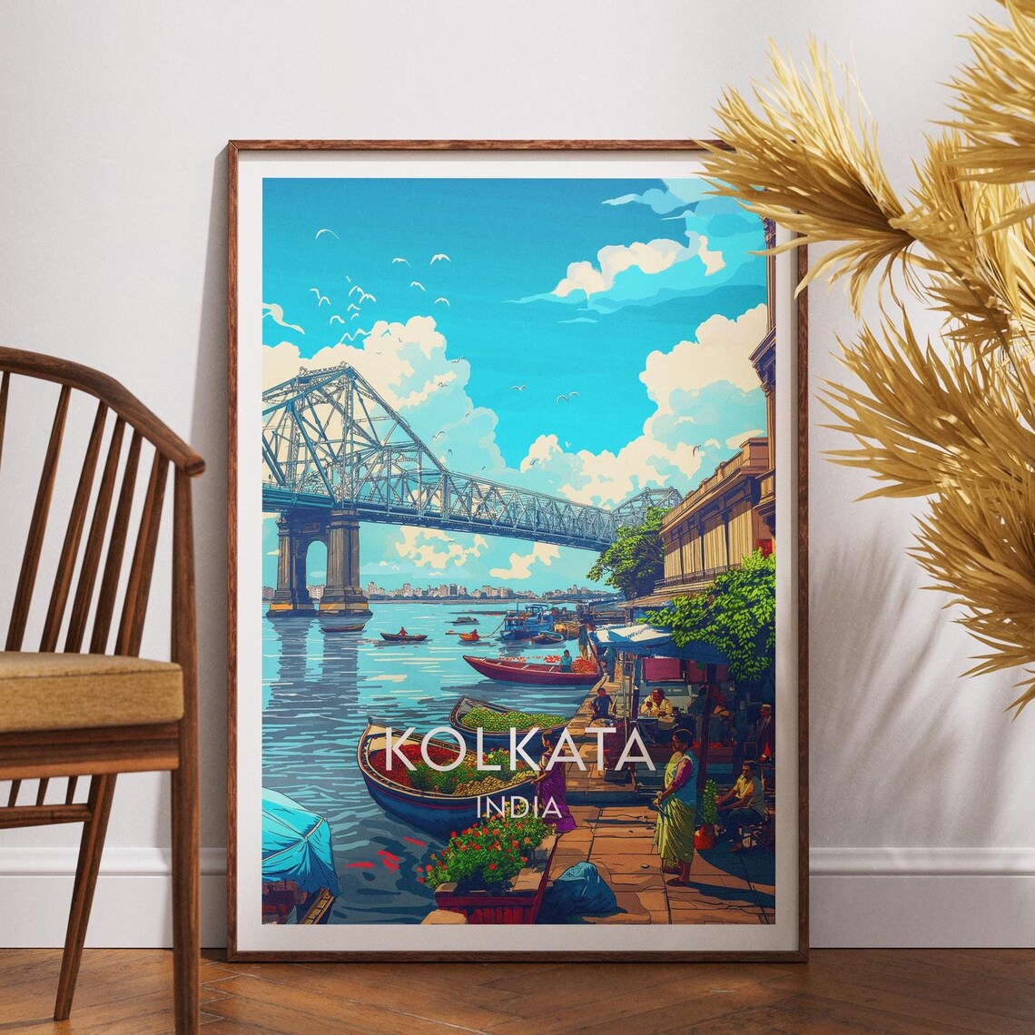 Kolkata Travel Poster, Bengal India