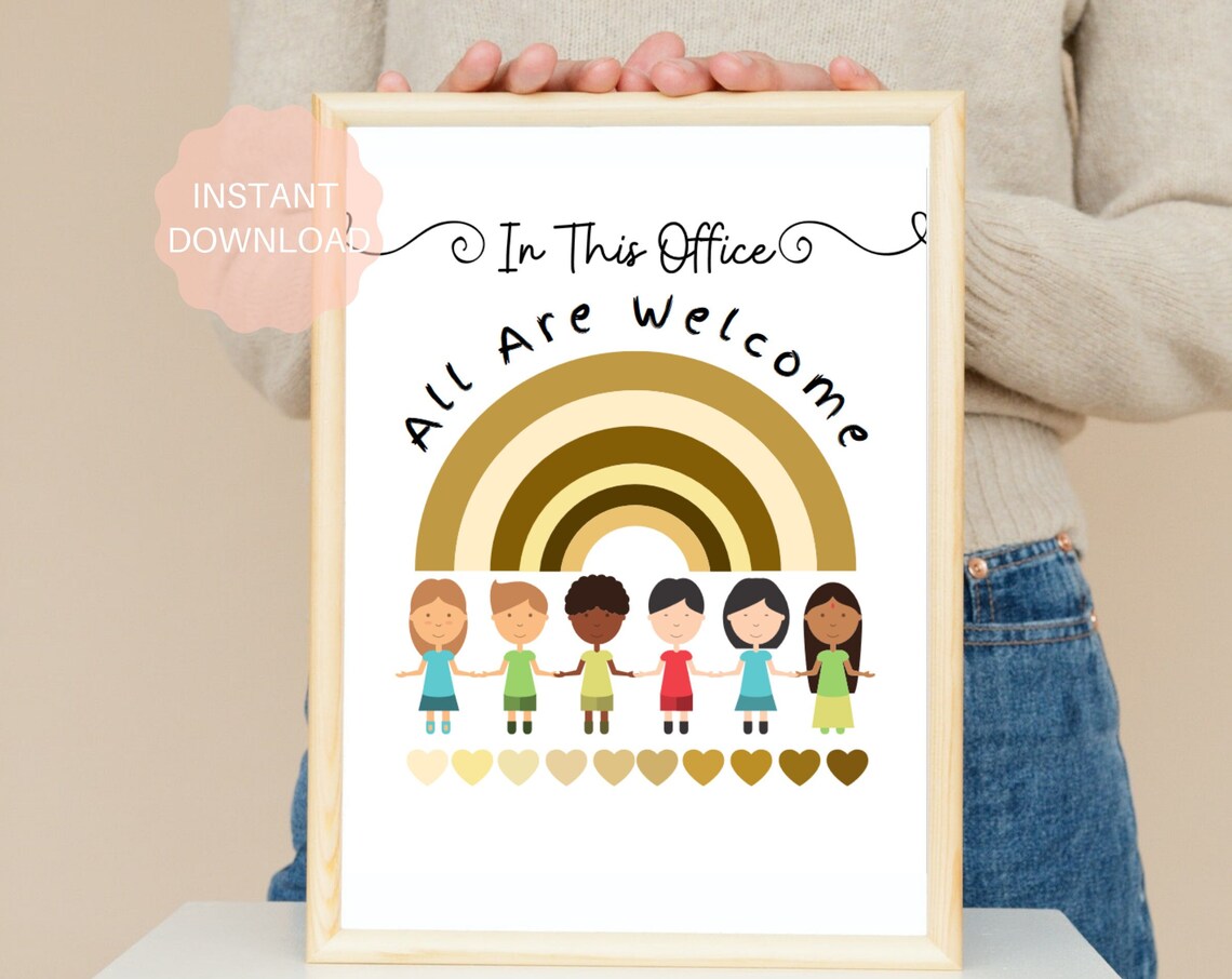In This Office All Are Welcome Diversity Poster