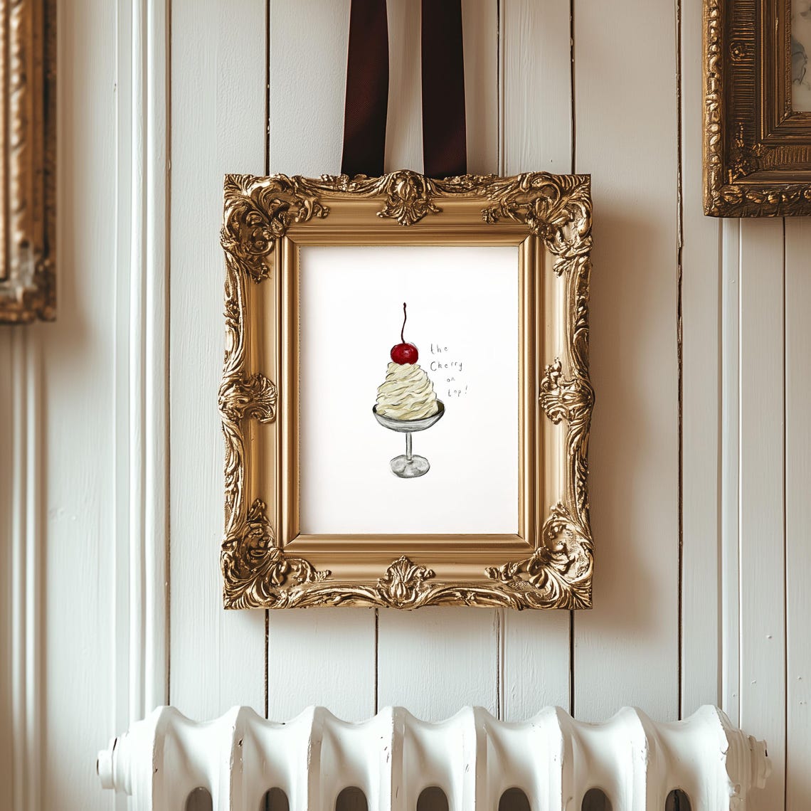 Ice Cream Sundae Poster, Kitchen Dessert Art - Image 4