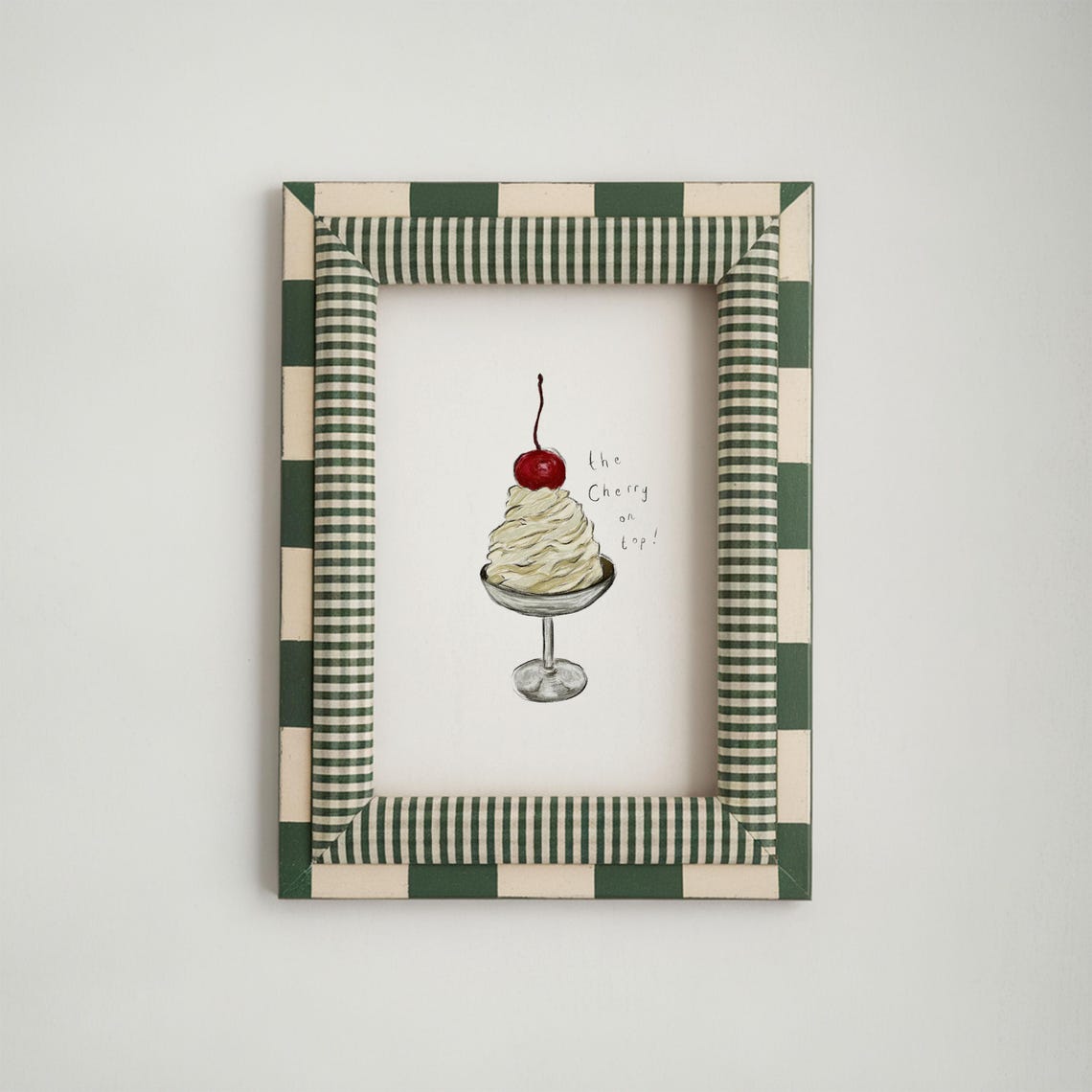 Ice Cream Sundae Poster, Kitchen Dessert Art - Image 5
