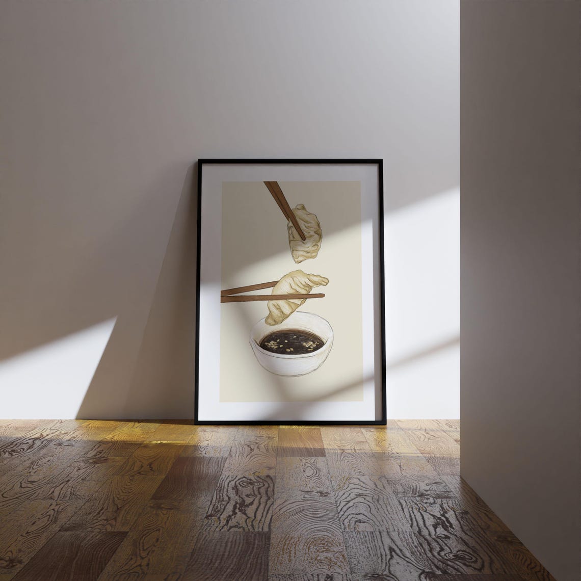 Gyoza Art Print, Japanese Kitchen Decor - Image 4