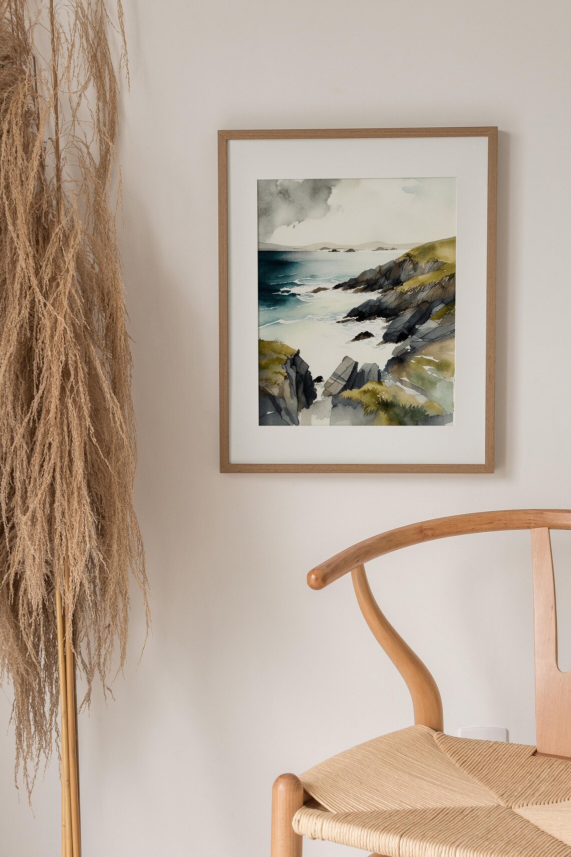Cliffs Of Moher Watercolor Art Print, Irish Coastline - Image 2