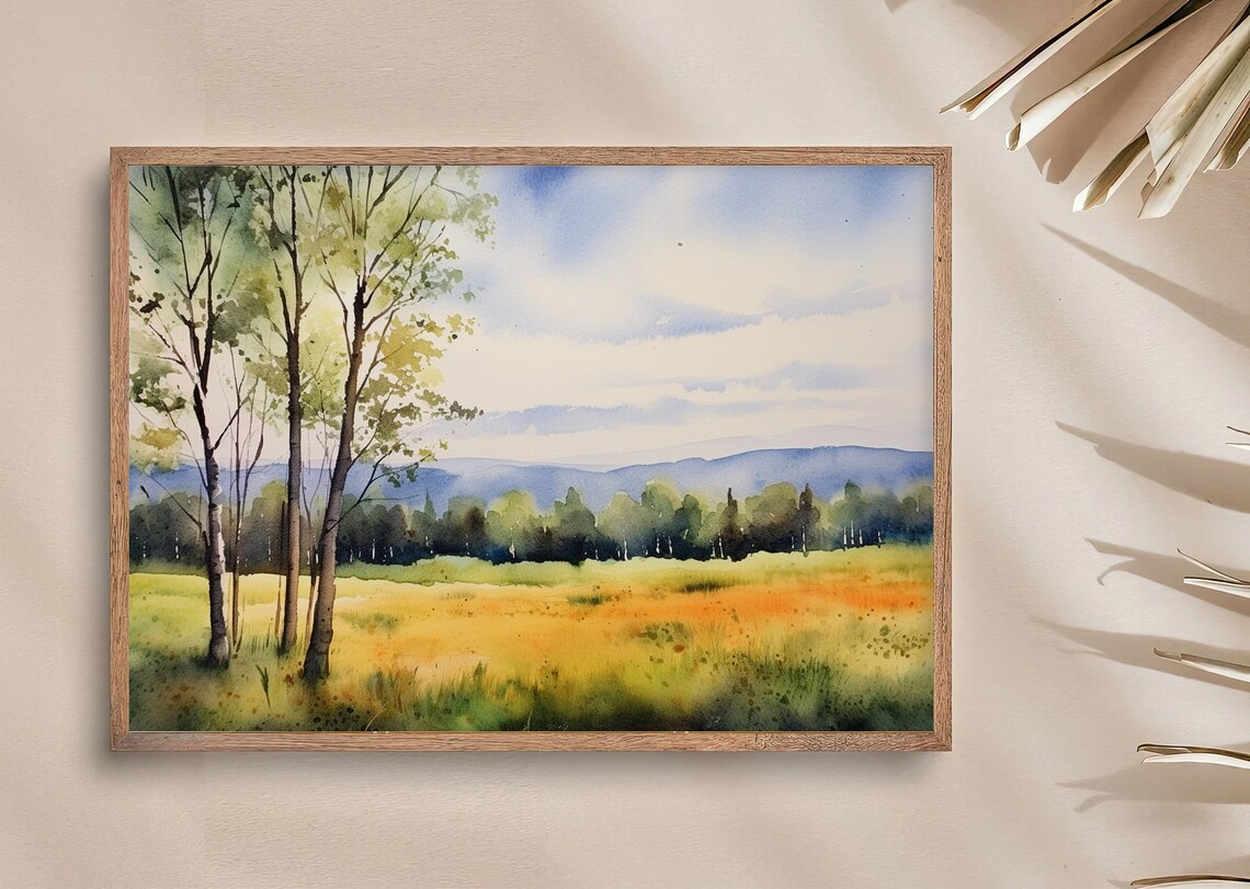 White Mountains Fall Landscape Art Print, New Hampshire - Image 2