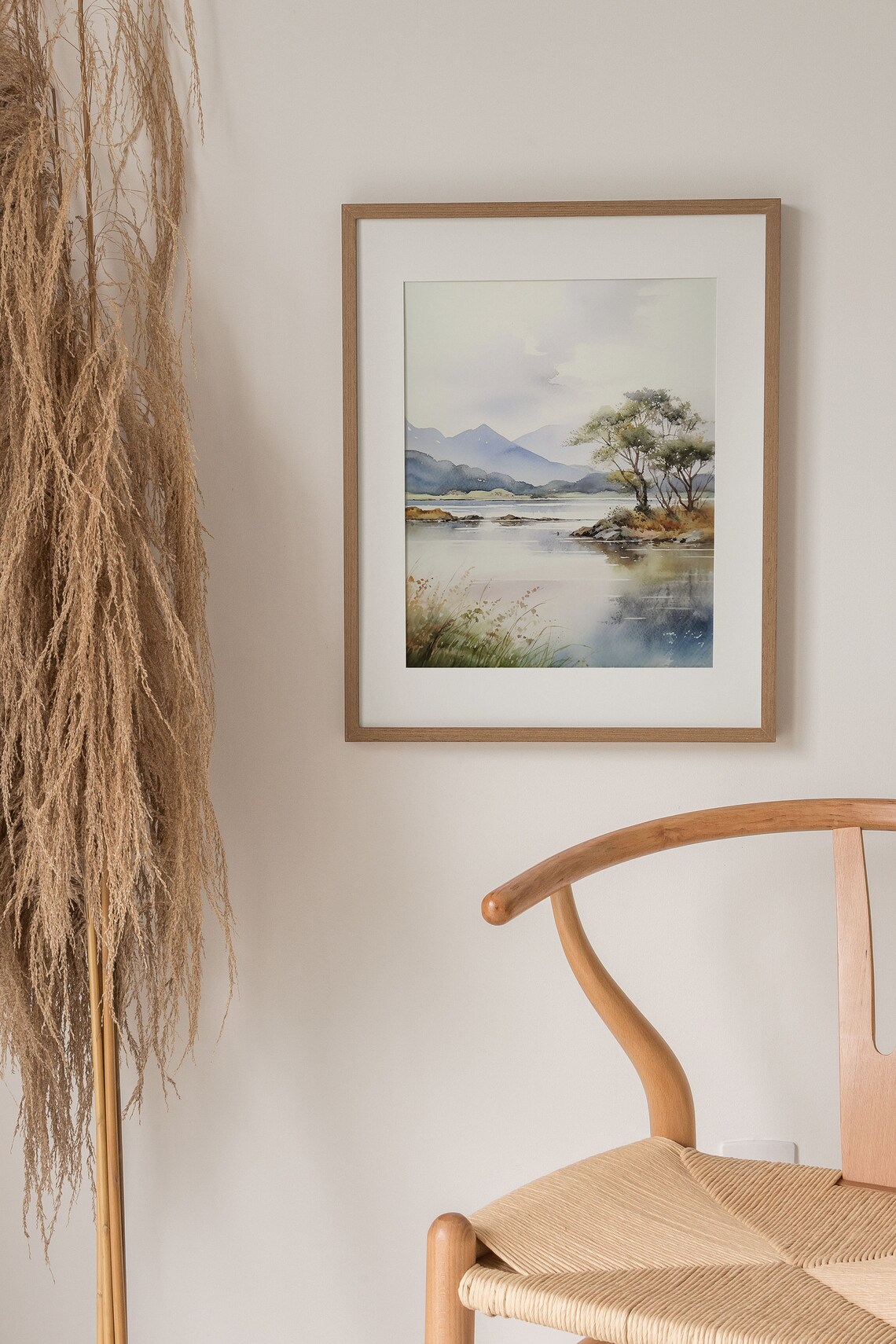 Killarney Lakes Watercolor Print, Irish Landscape Art - Image 3