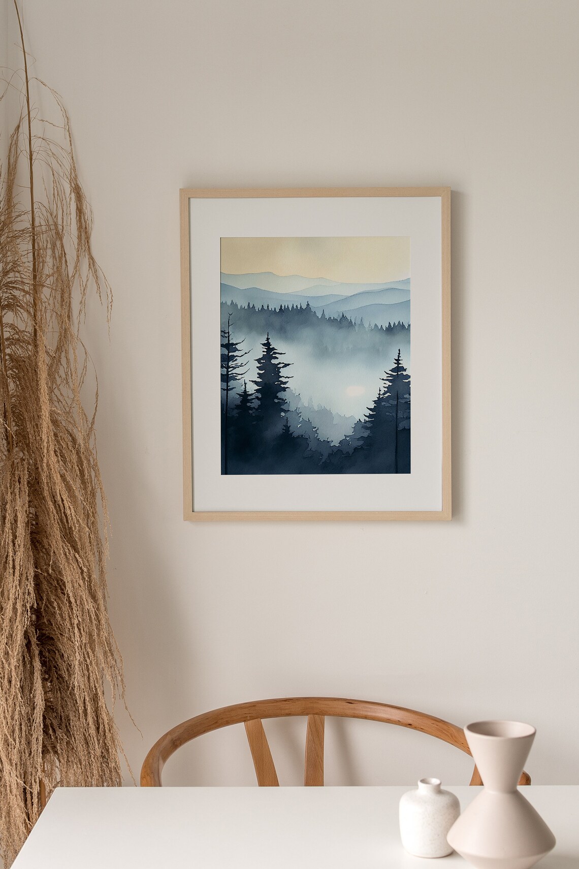 Blue Ridge Mountains Watercolor Art Print - Image 5
