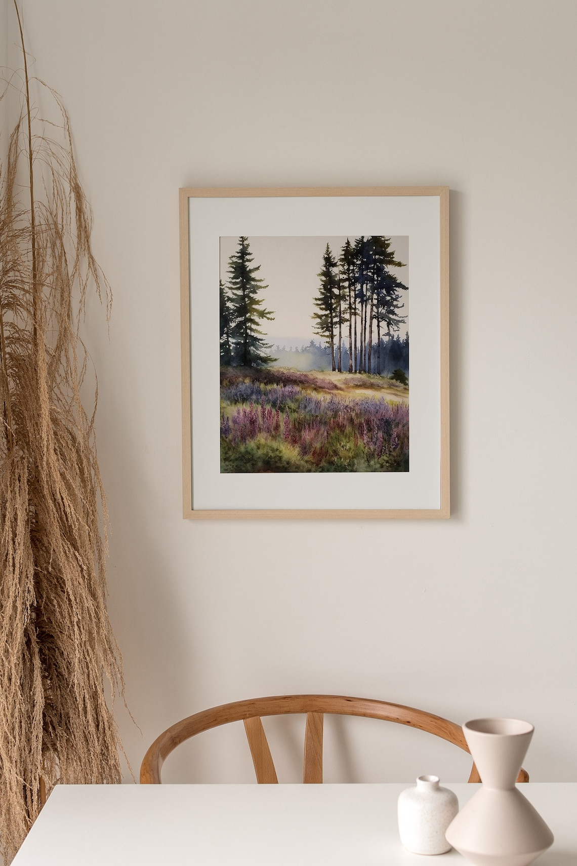 Lupine Print, Oregon Wildflowers Watercolor Art Print - Image 2