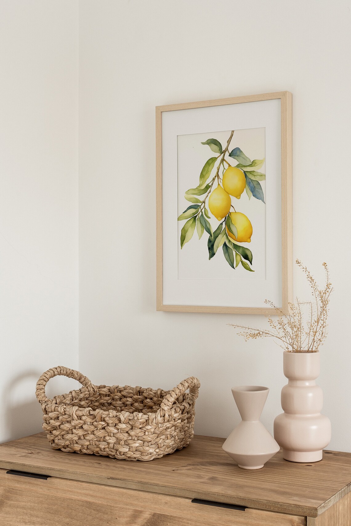 Lemon Watercolor Art Print, Botanical Kitchen Decor - Image 4