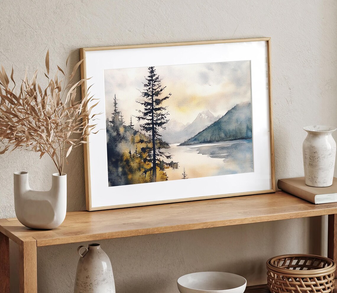 British Columbia Landscape Art Print, Squamish River - Image 2