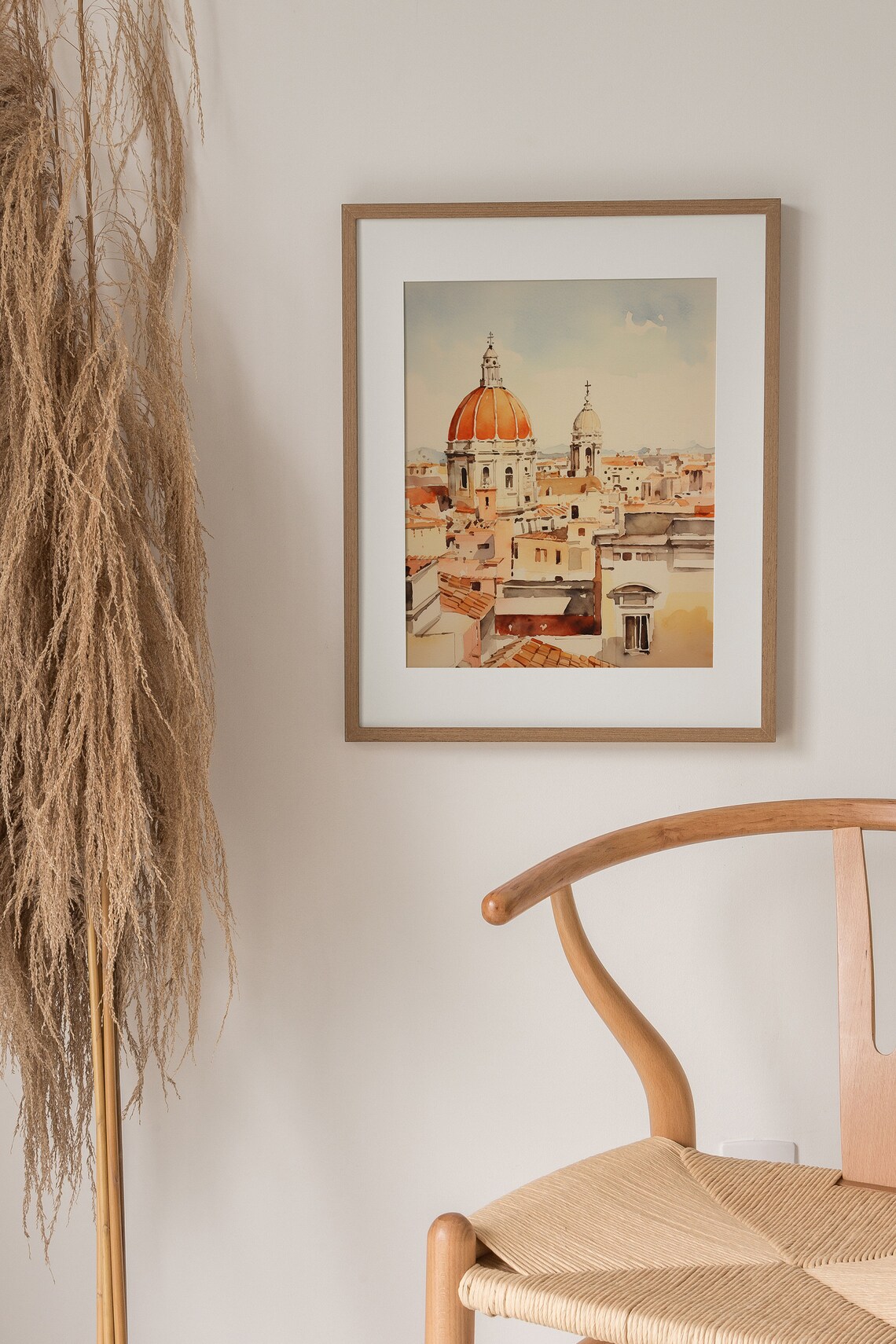 Rome Watercolor Italian Cityscape Art Print - Image 3