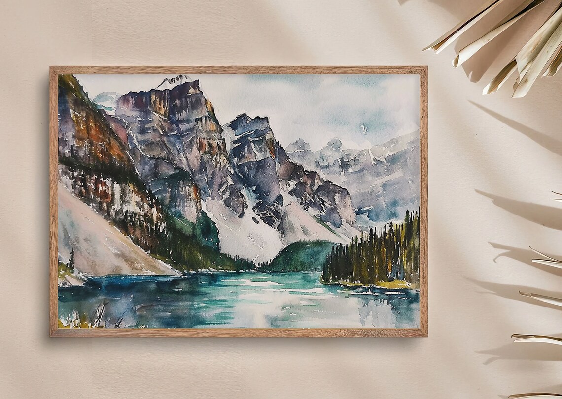 Banff National Park Painting Landscape Poster - Image 4