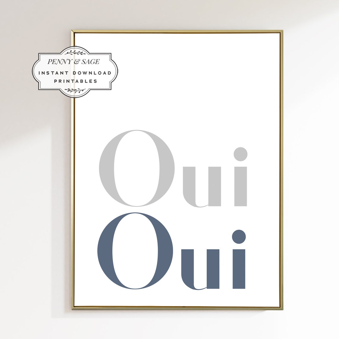Oui Oui French Quote Bathroom Wall Art Funny Bathroom Art Bathroom Sign New Home Decor Above Toilet Print Toilet Typography Art - Image 2