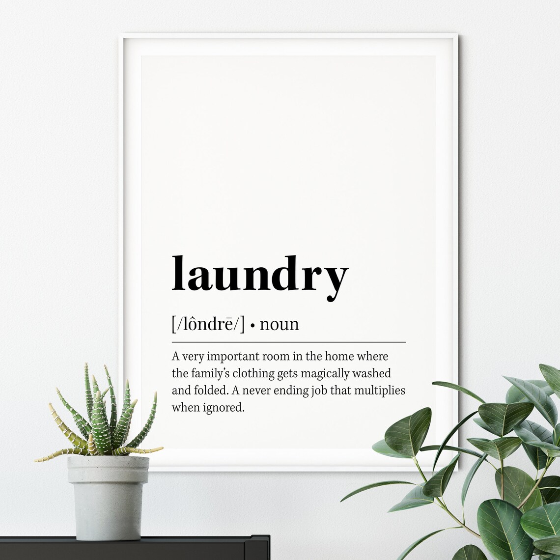 Laundry Definition Quote Decor, Typography Art Print - Image 2