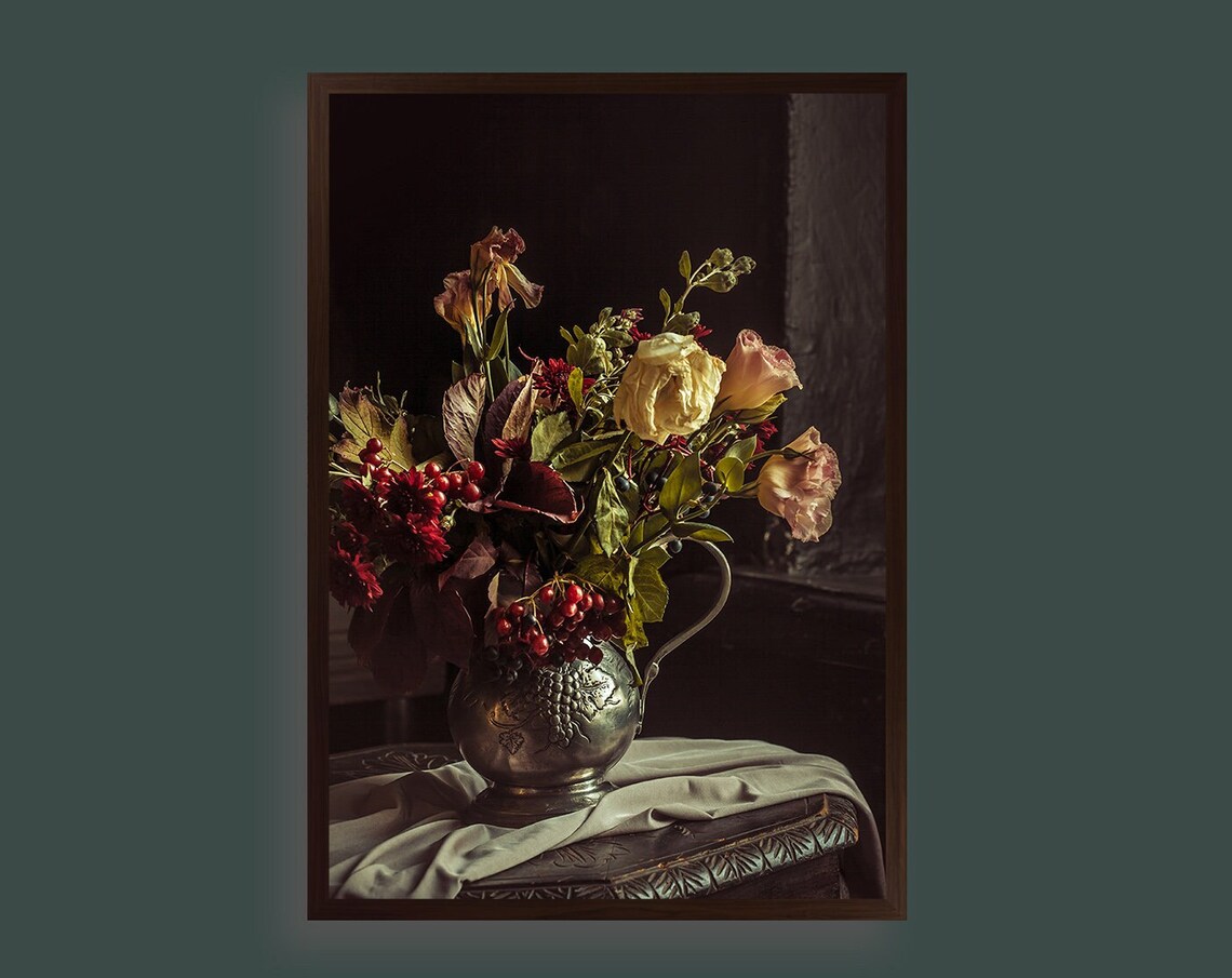 Classical Still Life, Timeless Elegance Art Print